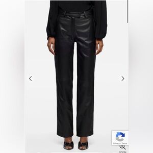 7 For All Man Kind STOVEPIPE in Real Leather Straight Leg Leather Pants - 30 NWT